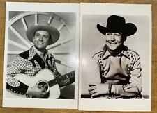 Vintage Gene Autry Monte Hale Country Western Cowboy Singer Postcard Lot/2 NOS picture