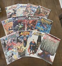 Lot Of 12 DC Action Comics Superman Comic Books Bagged & Boarded picture
