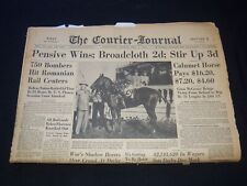 1944 MAY 7 THE COURIER-JOURNAL NEWSPAPER - LOUISVILLE - PENSIVE WINS - NP 5814 picture