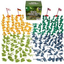 SCS Direct 200+ Piece Set of Army Soldiers World War II Big Bucket Army Men Acti picture