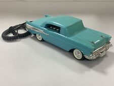 VINTAGE TELEMANIA BLUE 1957 CHEVY GENERAL MOTORS TELEPHONE WORKING (4C) picture
