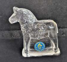 Crystal Swedish Dala Horse World Masters Championship 1977 Trophy Lindshammer picture