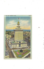 Vintage Postcard City Hall Oakland CA  Linen picture