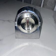 Vintage RARE Silver Stainless MSE  Kitchen Timer TESTED picture