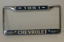 Vintage NOS 1961 Chevrolet License Frame Metal Chrome picture