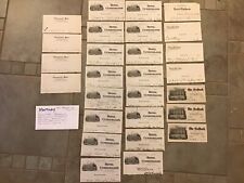 Lot of 27 Kentucky Cut Hotel Letterheads from 5 Different Hotels Early 1900s picture