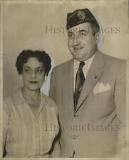 1955 Press Photo Beatrice Parmelee & FC Heumann, Jr, Disabled American Vets picture
