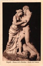 ITALY Napoli Hercules Statute Museum di S Martino Vintage Postcard picture