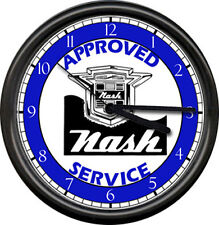 Nash Automobile Retro Vintage Logo Sales Service Parts Dealer Sign Wall Clock picture