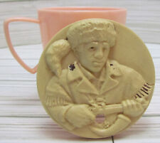 Vintage Gothamware 1950s DAVY CROCKETT ? Pink Sippy Child's Cup With Lid picture