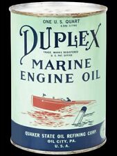 Quaker State Duplex Marine Engine Oil DIECUT NEW 18