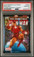 2023 Upper Deck Marvel Platinum Iron Man Cover Variant Cosmic #24/25  PSA 10  picture