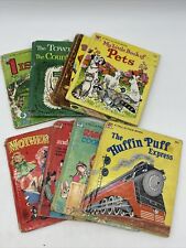 Huge Vintage Lot Of 8 1950s Tell A Tale Books Mickey Mouse Woody Woodpeck Disney picture