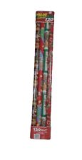 Vintage Kmart Christmas Gift Wrapping Paper SEALED 4 Rolls 120 sq ft picture