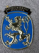 Vintage Lowenbrau Munchen Beer Sign Lion Advertising Man Cave Bar Sticker 5x7 picture