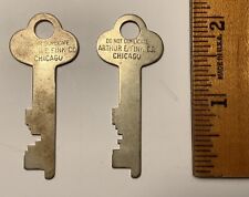 Vintage Arthur E. Fink Company Co. Chicago IL Keys Cabinet Lock Box Safe Deposit picture