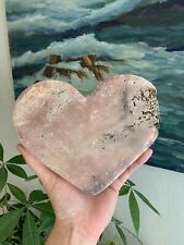 Gorgeous Sparkly Large Pink Amethyst Heart 2.8lbs picture