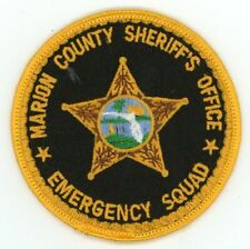 FLORIDA FL MARION COUNTY SHERIFF EMERGENCY SQUAD NICE SHOULDER PATCH POLICE picture