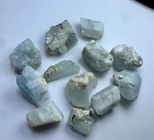 430 Carat Aquamarine Raw Crystals Rough Mix LOT Beryl Sky Blue Natural Specimen picture