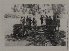 Q22, Original Photo Mexican Army Soldiers Making Camp picture