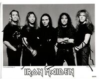 Iron Maiden Signed x 5 Photo Ross Halfin Promo Walker Print 10”x8” 1997 picture