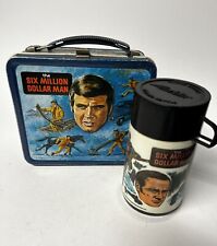 Vintage The Six Million Dollar Man Lunch Box Aladdin Industries 1974 /w Thermos picture
