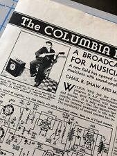 1960s COLUMBIA SOUND portable PA GUITAR Amplifier Advertising picture