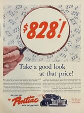 Rare 1940's Vintage Original Pontiac Torpedo Car Automobile Ad Advertisement WOW picture