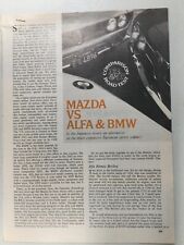 MazdaArt31 Article Road Test 1972 Mazda RX-2 vs Alfa 1750 & BMW RTA 1973 6 page picture
