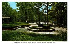 Warm Springs GA Little White House Memorial Fountain VTG Postcard  picture