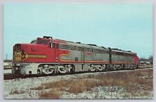 Postcard Santa Fe 59 & 60 Train picture
