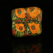 Ancient glass beads: genuine Medieval/ Byzantine/ Islamic mosaic bead, 9 century picture
