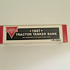 ERTL Conoco Nth Motor Oil 1937 Tractor Tanker Coin Bank #9500UA picture