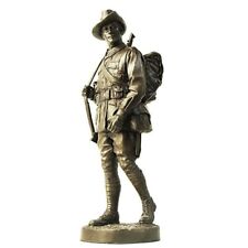 Soldier On Bronze ANZAC Digger statue AIF 1918 - WW1 Cold-Cast Bronze Figurine picture
