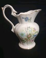 Vintage Aynsley Floral 32 Oz Georgian Pitcher Wild Tudor Porcelain England 7