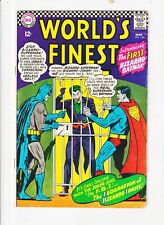 World's Finest #156 DC COMIC 1966 SUPERMAN BATMAN/ 1ST BIZARRO BATMAN / JOKER picture
