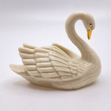 Lenox Ivory and Gold Swan Accented with 24 Karat Gold Eyes & Beak - NIB + COA picture
