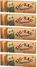 5x Zig Zag Ultra Thin 1 1/4  Rolling Papers Unbleached Brown 24 Hr USA Shipped  picture