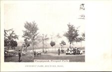 Vintage Postcard Playground Prospect Park Holyoke Massachusetts B8 picture