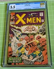 X-Men #15 CGC 5.5/FN- Ow-WhP 1965 2nd Sentinels/1st Master Mold/Beast Origin picture