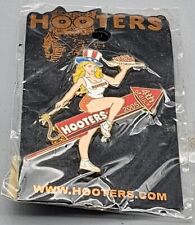 Hooters Enamel Pin Hat Lapel Lanyard Sexy Pinup Girl Fourth of July 2005 picture