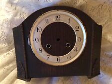 HALLER FOREIGN VINTAGE MANTEL CLOCK FOR REPAIR OR PARTS picture
