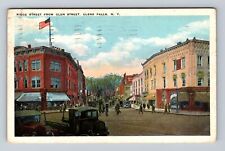 Glens Falls NY-New York, Ridge Street From Glen Street, Vintage c1926 Postcard picture