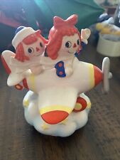 Raggedy Ann & Andy Airplane Music Box Works 275/10000 Works Great picture