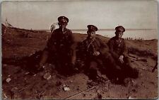 c1917 WW1 GERMAN SOLDIERS TRENCHES FRONT LINES REAL PHOTO POSTCARD 29-142 picture