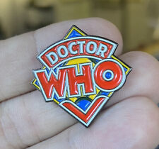 Dr Who enamel Pin Sci-fi Time Travel BBC television PBS 80s retro Logo Hat Bag picture