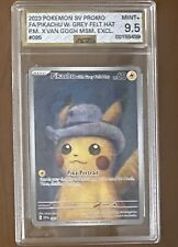 2023 Pokemon x Van Gogh Promo #085 Pikachu With Grey Felt Hat AGS 9.5 Mint+ picture