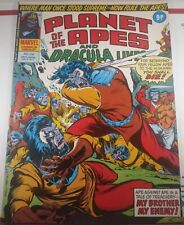 💥 PLANET OF THE APES AND DRACULA LIVES #116 MARVEL UK 1977 CONAN MAN-THING FN picture