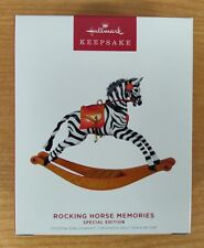 Hallmark Keepsake Ornament Special Edition Rocking Horse Memories Zebra 2022 picture
