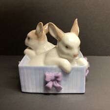 Nao by Lladro Bunny Surprise Figurine Rabbits 1988 Daisa picture
